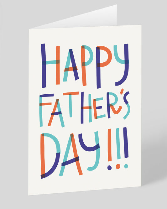 Personalised Text Father's Day Card