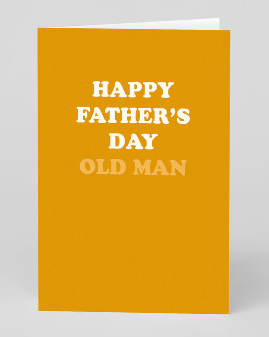 Personalised Old Man Father's Day Card