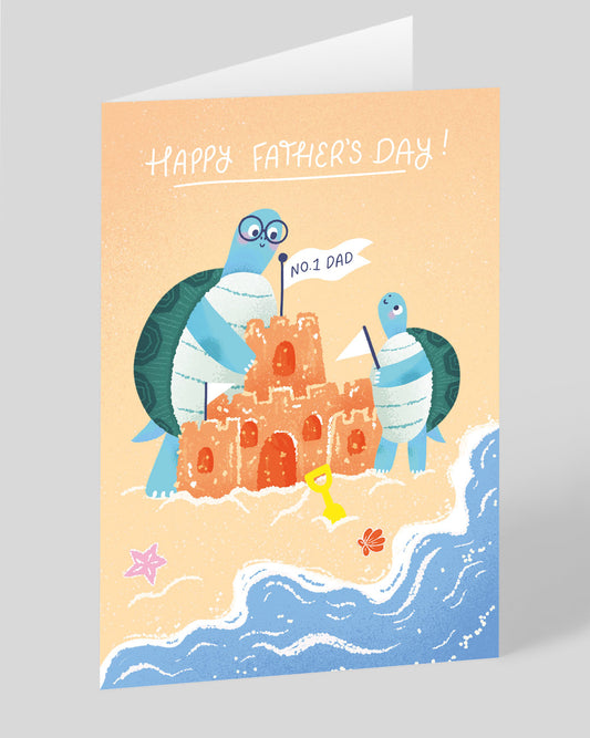 Personalised No.1 Dad Tortoise Father's Day Card