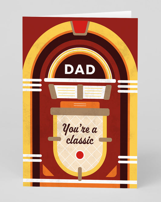 Personalised Dad Jukebox Father's Day Card