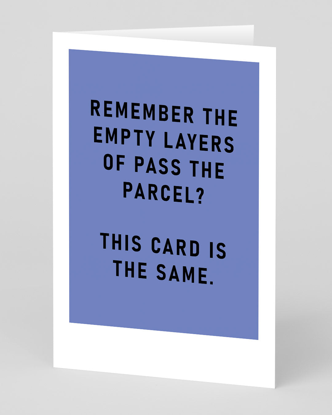 Empty Layers Of Pass The Parcel Greeting Card