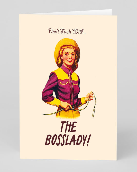 Personalised Bosslady! Greeting Card