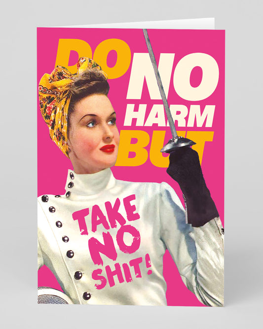 Personalised Do No Harm Greeting Card