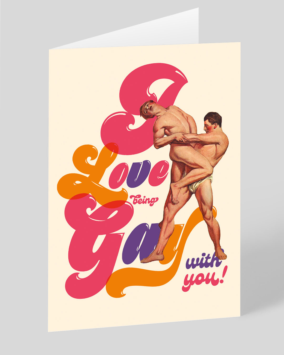 Personalised Love Being Gay Greeting Card