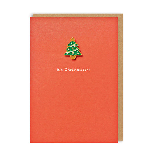 It's Christmaaas! Enamel Pin Christmas Card