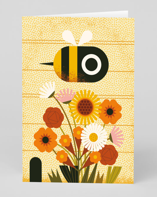 Personalised Birthday Bee Greeting Card