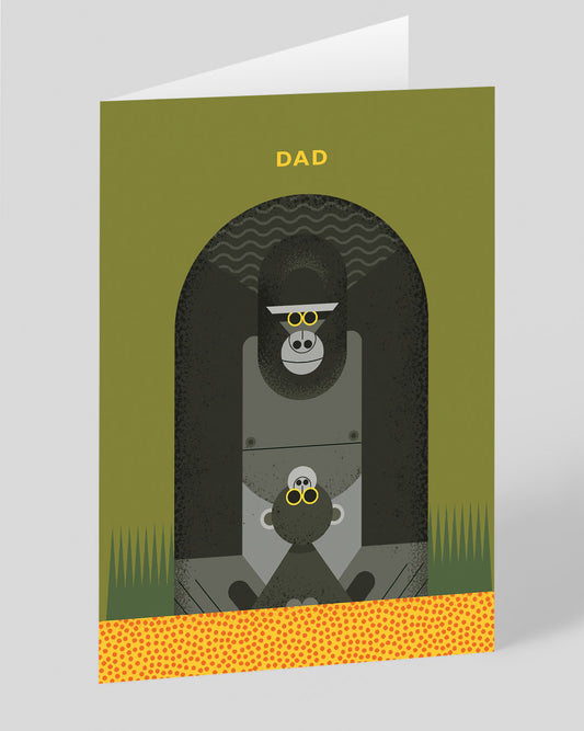 Personalised Dad Gorilla Father's Day Card