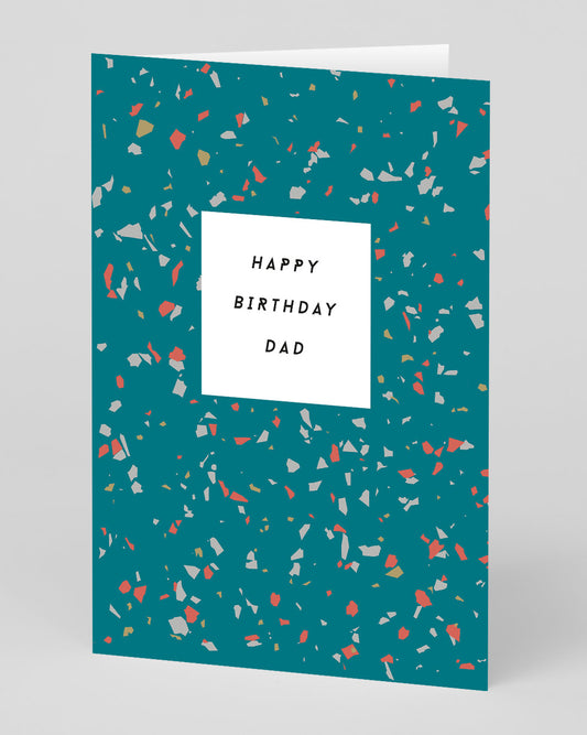 Terrazzo Dad Birthday Card