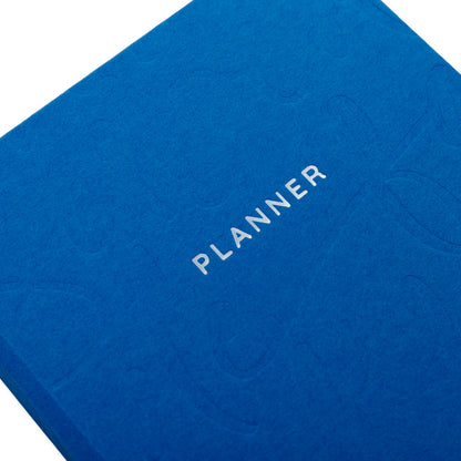 Blue Calligraphy Daily Planner