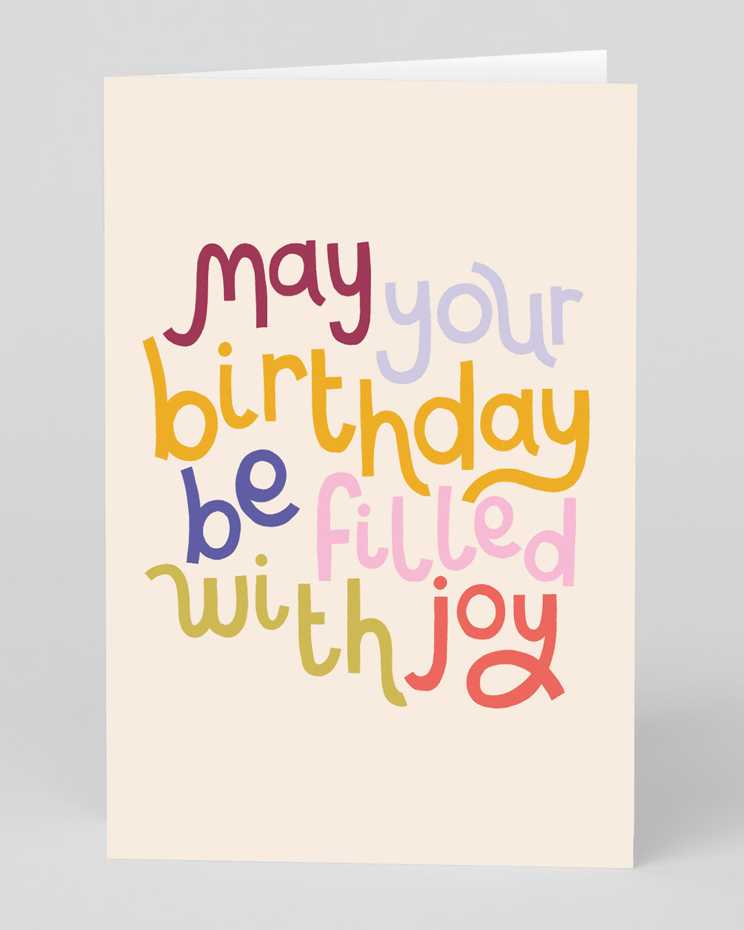 Personalised Be Filled With Joy Birthday Card