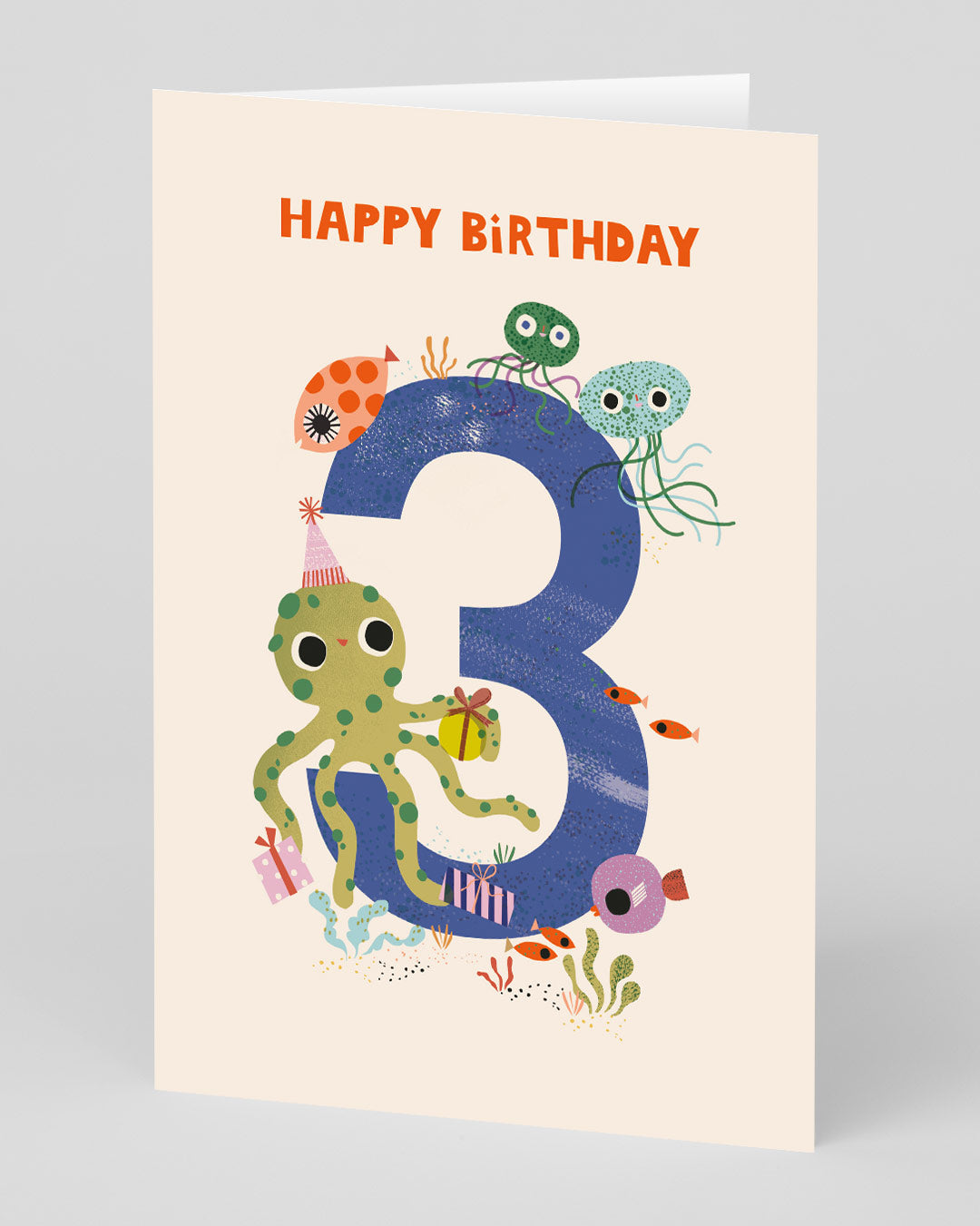 Wonderful Under The Sea 3rd Birthday Card