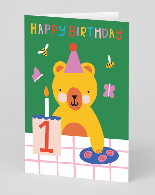 Teddy Bear's Picnic 1st Birthday Card