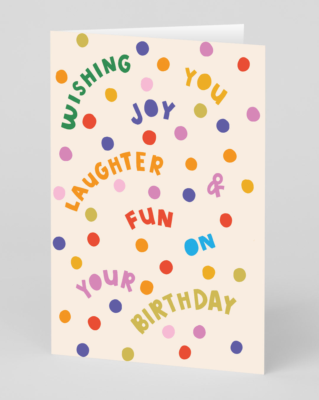Joy Laughter Fun Birthday Card