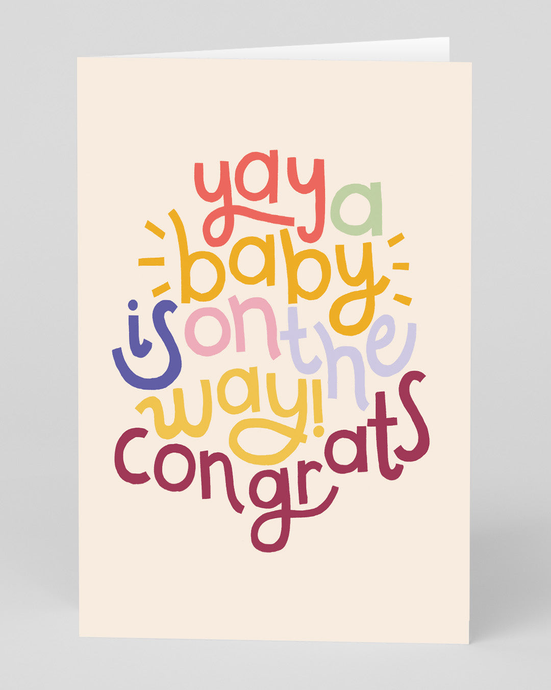 Personalised Baby On The Way Greeting Card