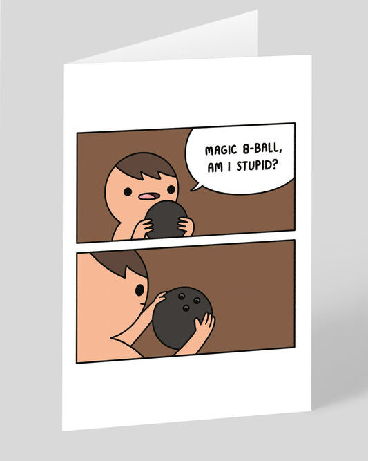 Personalised 8 Ball Greeting Card