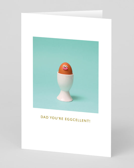 Personalised Eggcellent Father's Day Card