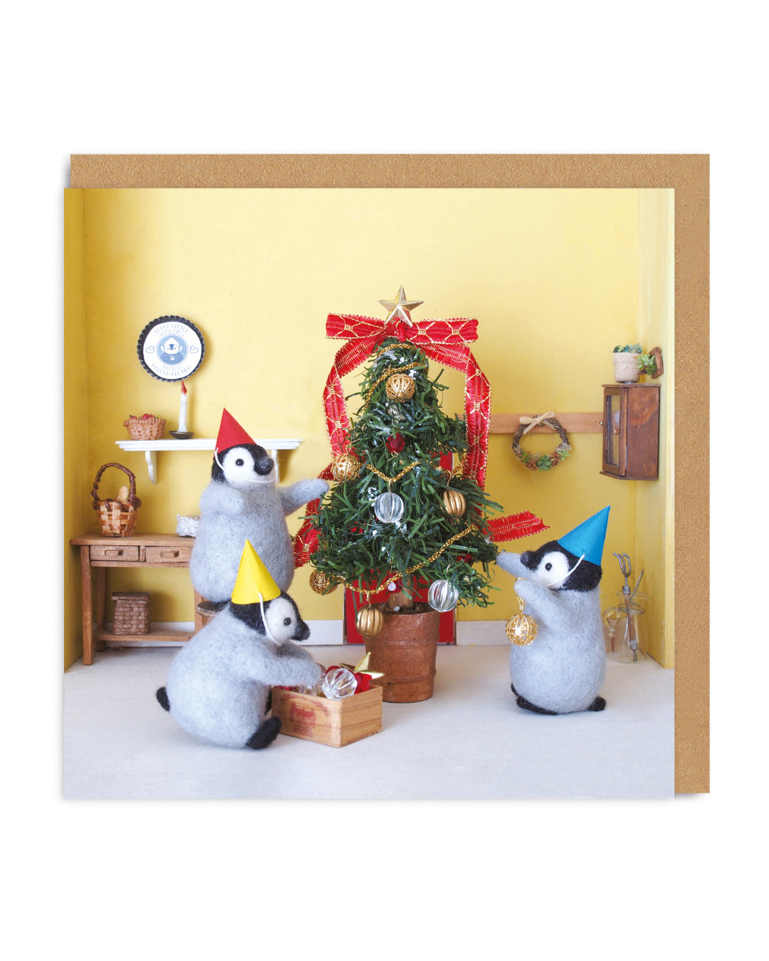 Penguins Tree Christmas Card