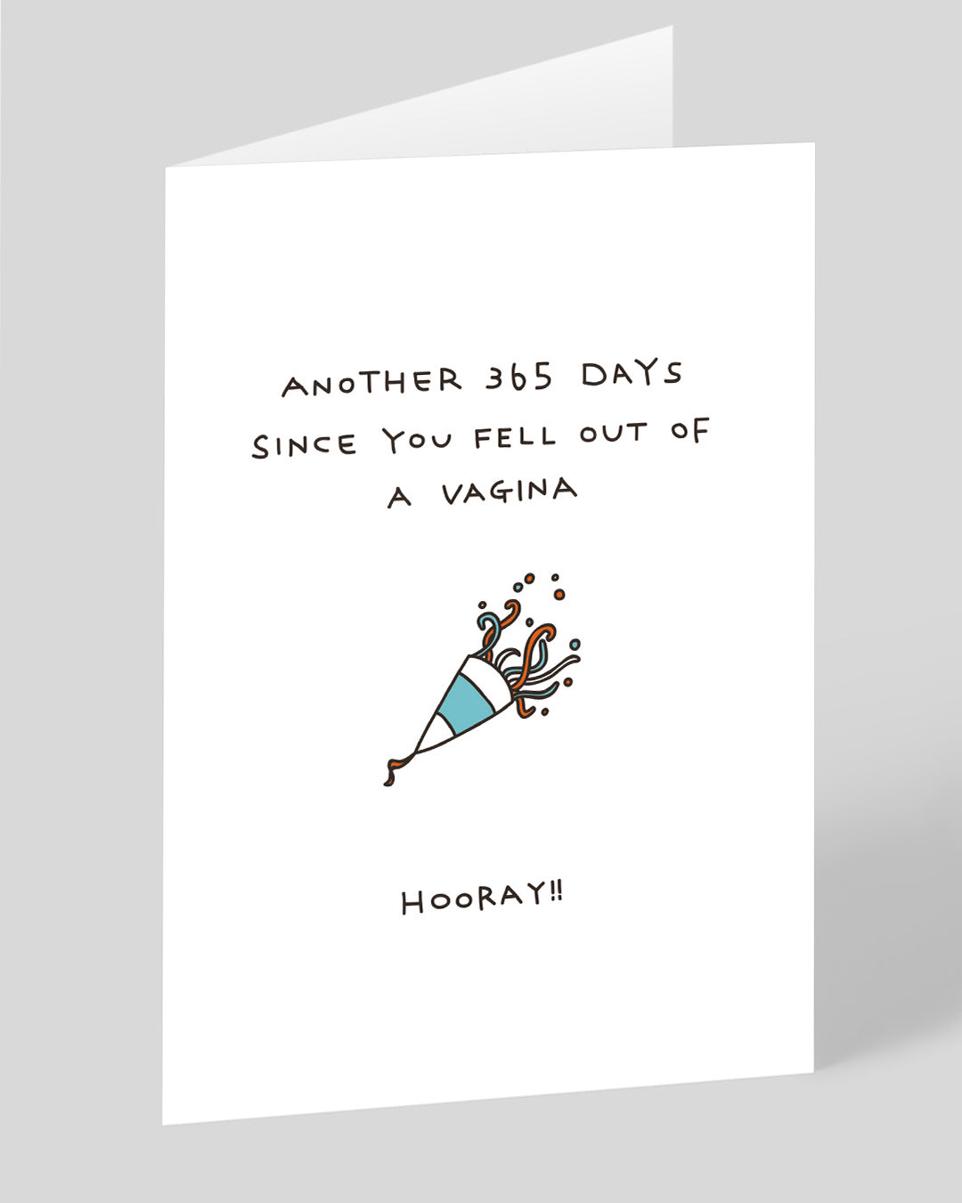 Personalised Fell Out Of A Vagina Birthday Card | Ohh Deer