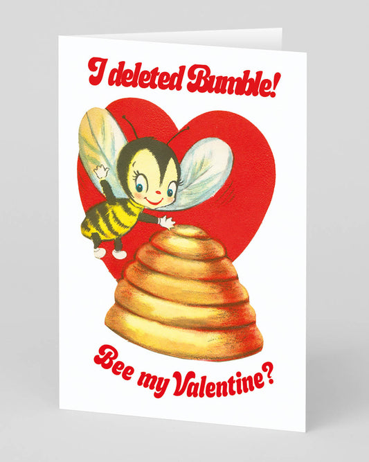 Personalised Bee My Valentine Card
