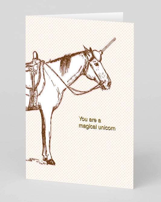 Personalised You Are a Magical Unicorn Greeting Card