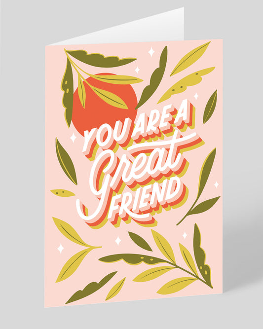 Personalised A Great Friend Greeting Card