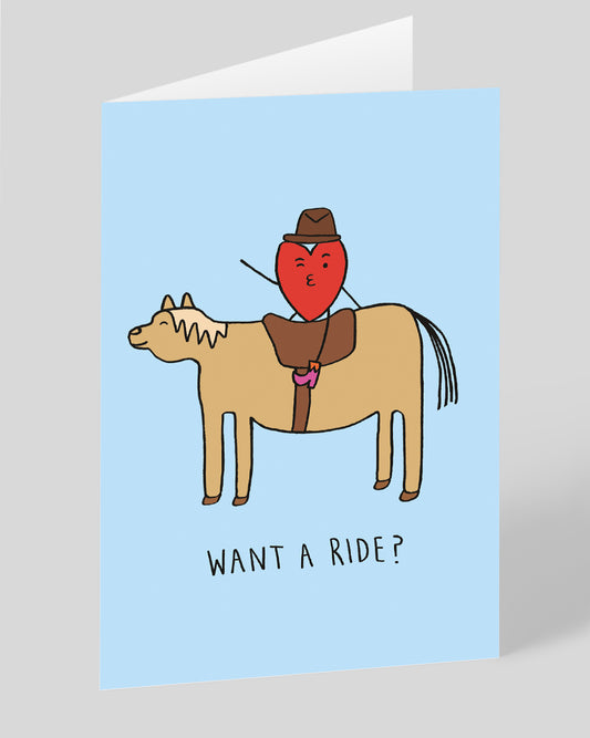 Personalised Want a Ride Card
