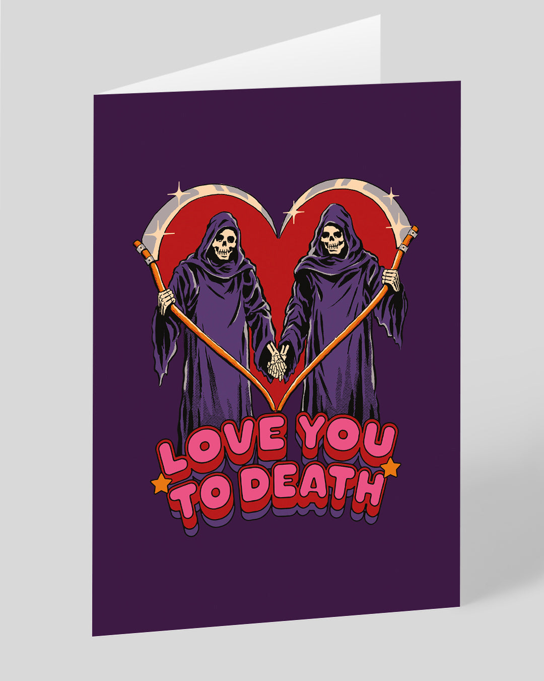Personalised I Love You To Death Greeting Card
