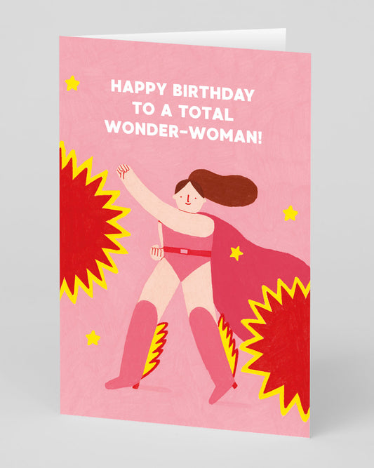 Personalised Total Wonder Woman Birthday Card