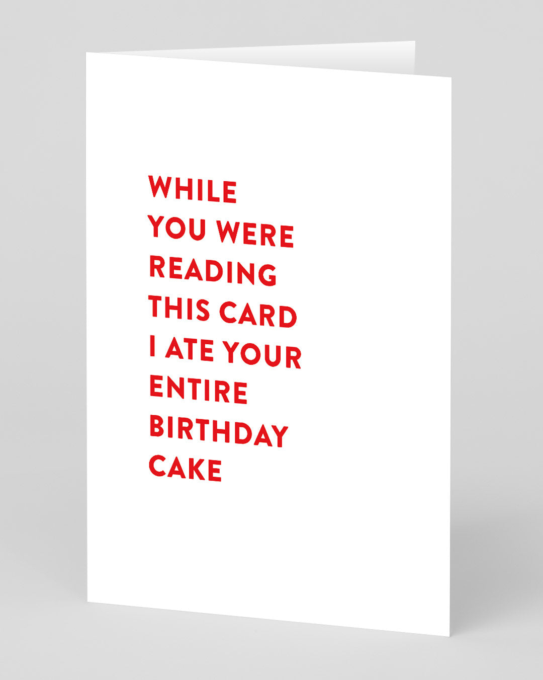 Personalised Entire Cake Birthday Card