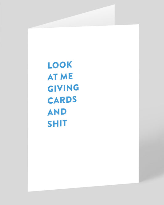 Personalised Cards & Shit Greeting Card
