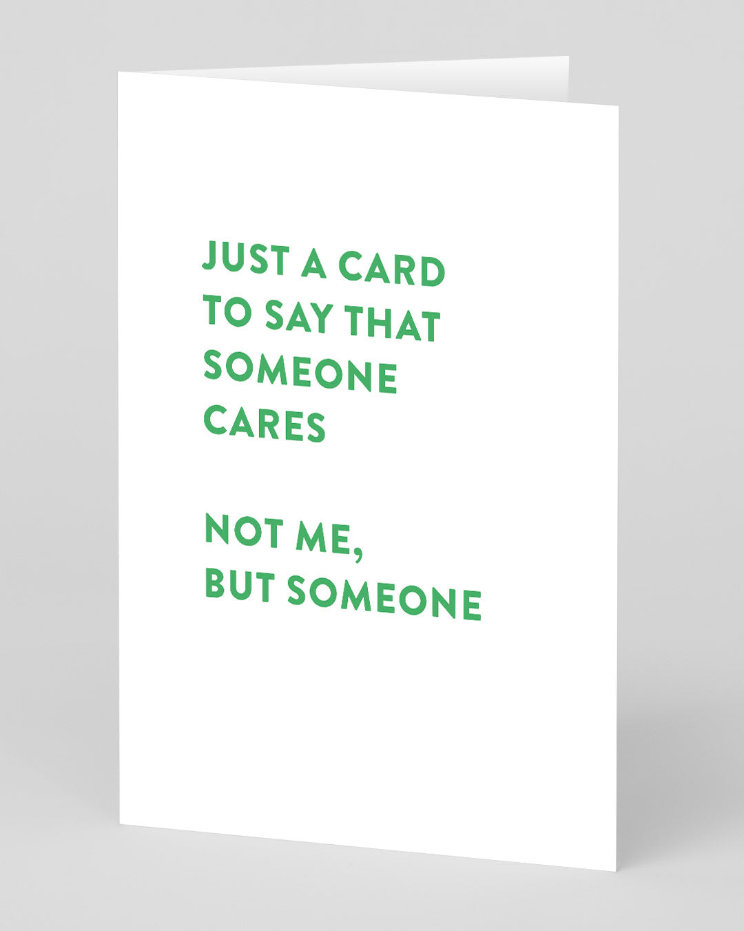 Personalised Someone Cares Greeting Card