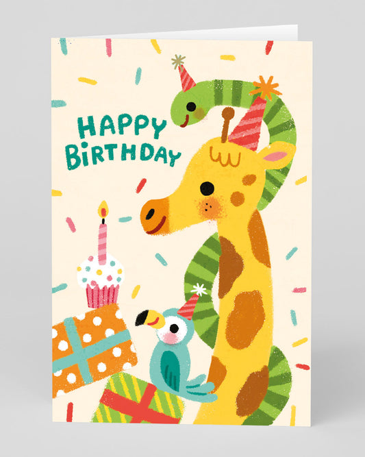 Personalised Animals Party Birthday Card