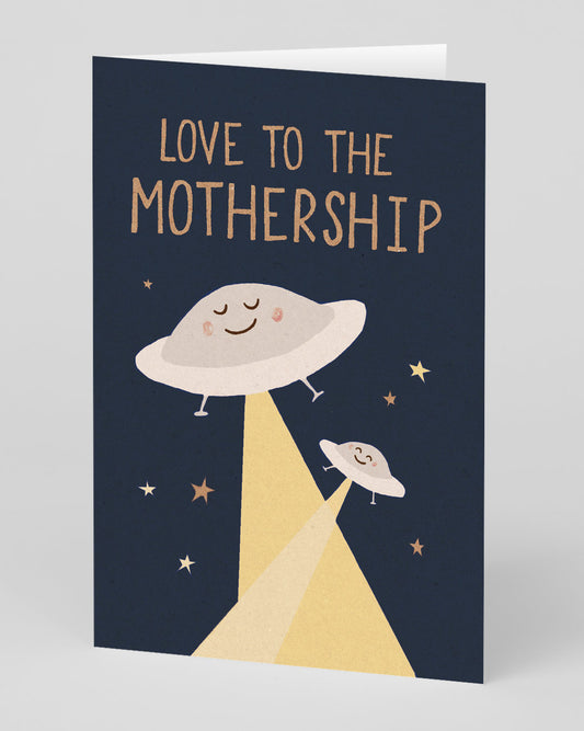Personalised Mothership Greeting Card