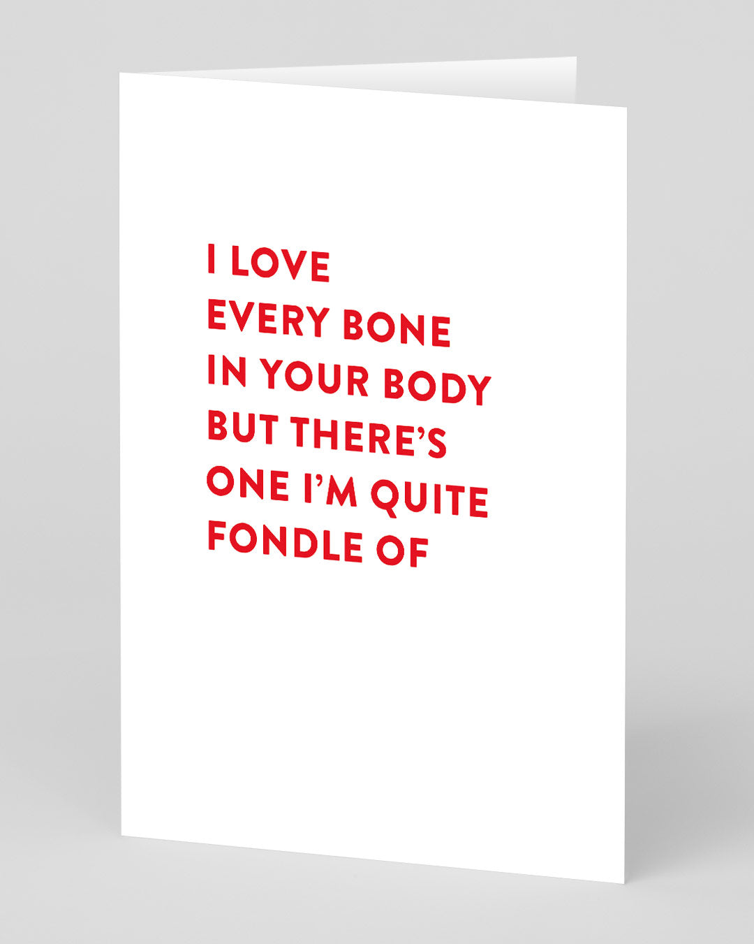 Personalised Fondle Bone Greeting Card