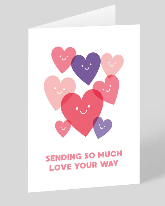 Personalised So Much Love Greeting Card