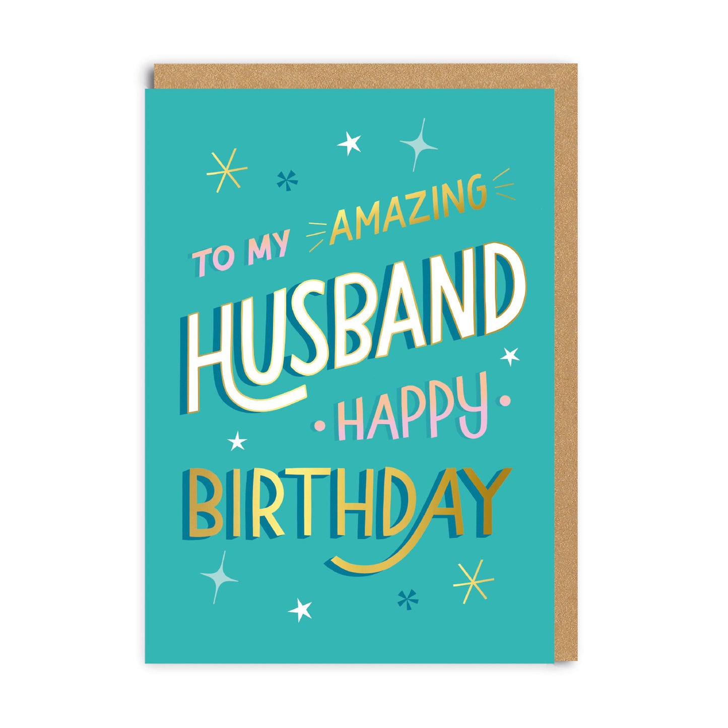 Amazing Husband - Letters Greeting Card