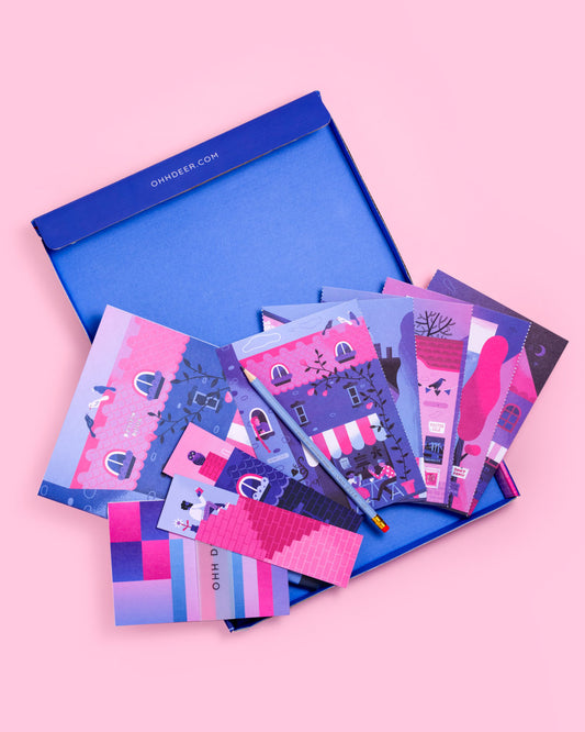 Papergang 'Book Street' Stationery Box