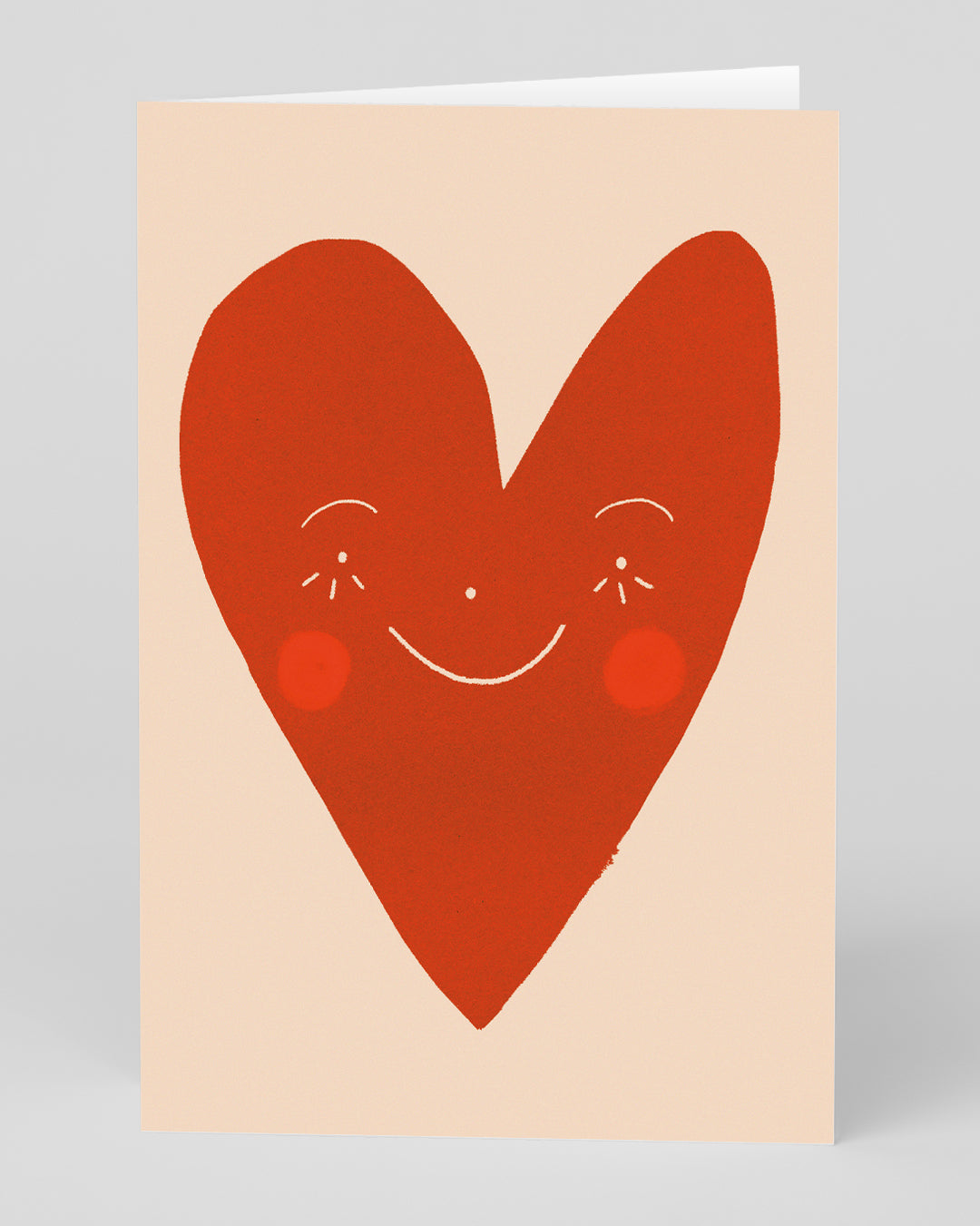 Personalised Heart Face Card