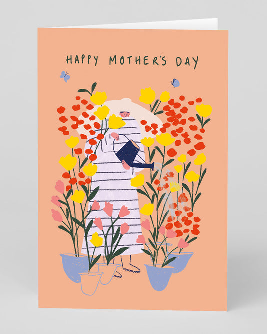 Personalised Tending Garden Mother's Day Card