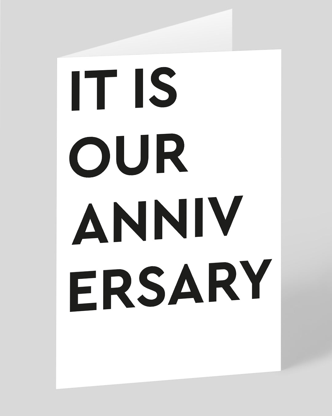 Personalised It is Our Anniversary Card