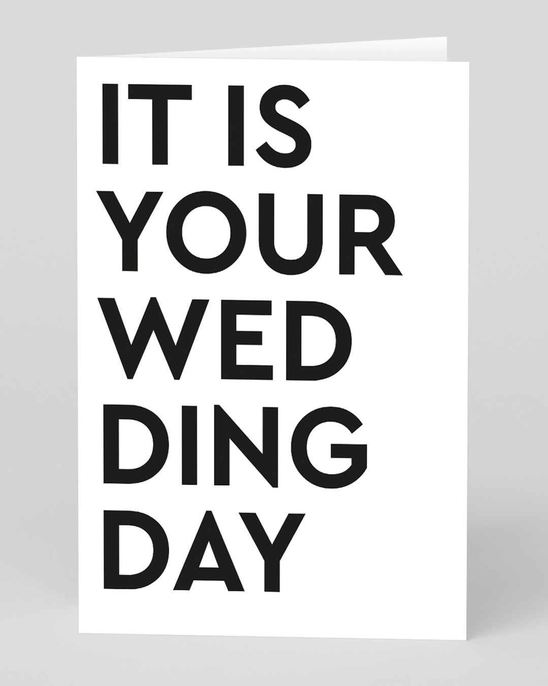 Personalised It Is Your Wedding Day Card