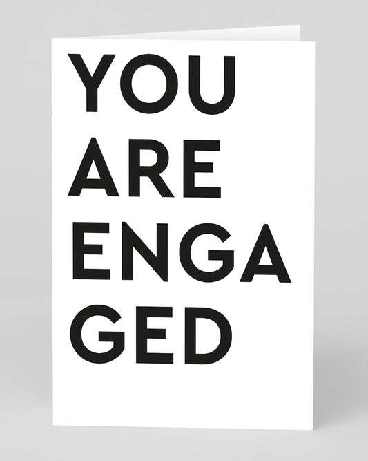 Personalised You Are Engaged Greeting Card
