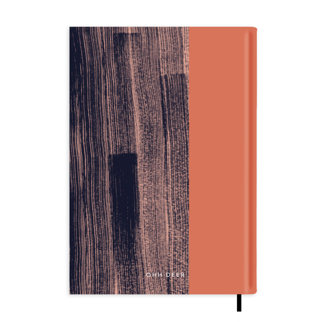 Straight Brush Strokes Personalised Notebook A5