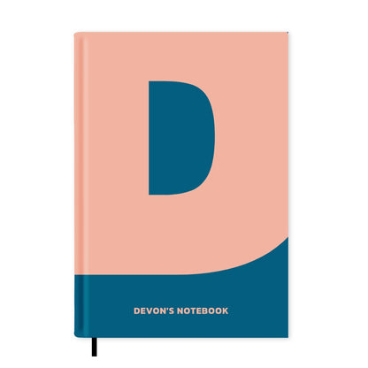 D is For Personalised Notebook A5