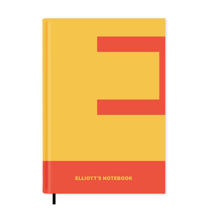 E is For Personalised Notebook A5