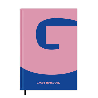 G is For Personalised Notebook A5