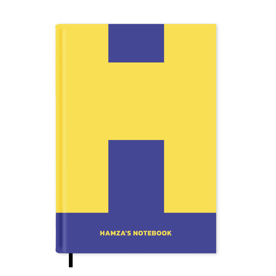 H is For Personalised Notebook A5