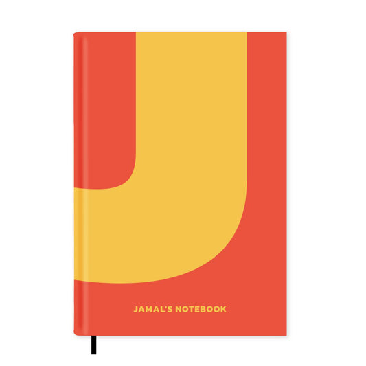 J is For Personalised Notebook A5