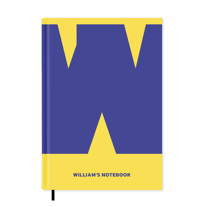 W is For Personalised Notebook A5