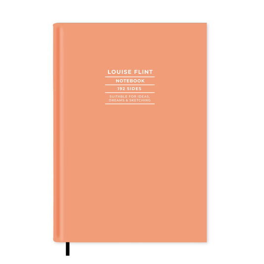 Dusty Coral Personalised Notebook A5